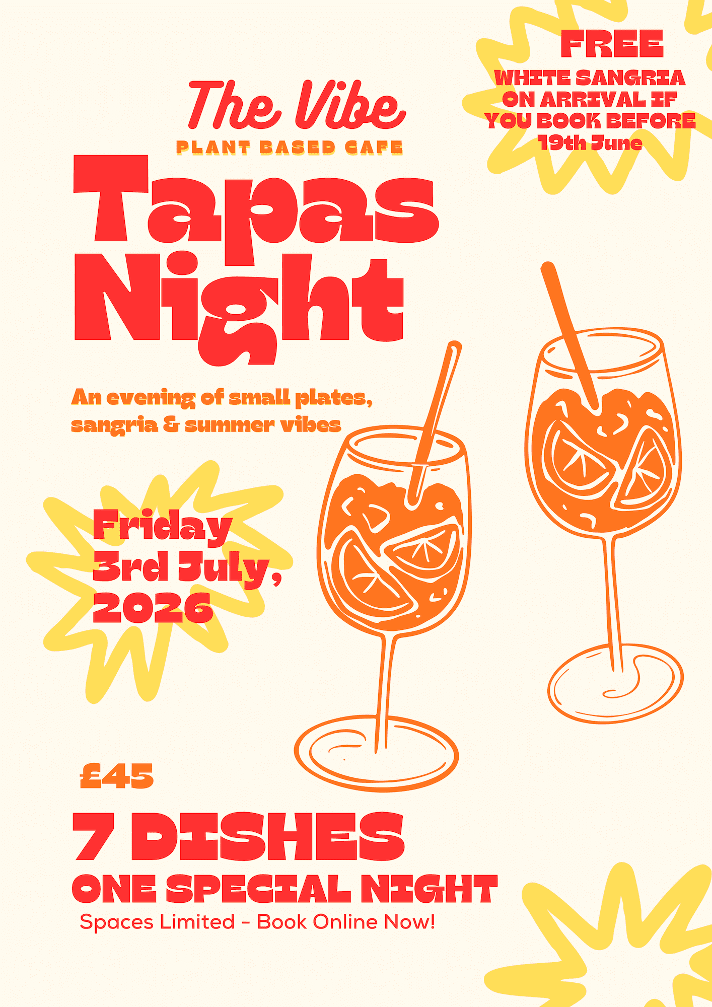 Tapas Night at The Vibe Cafe 🌿🍊