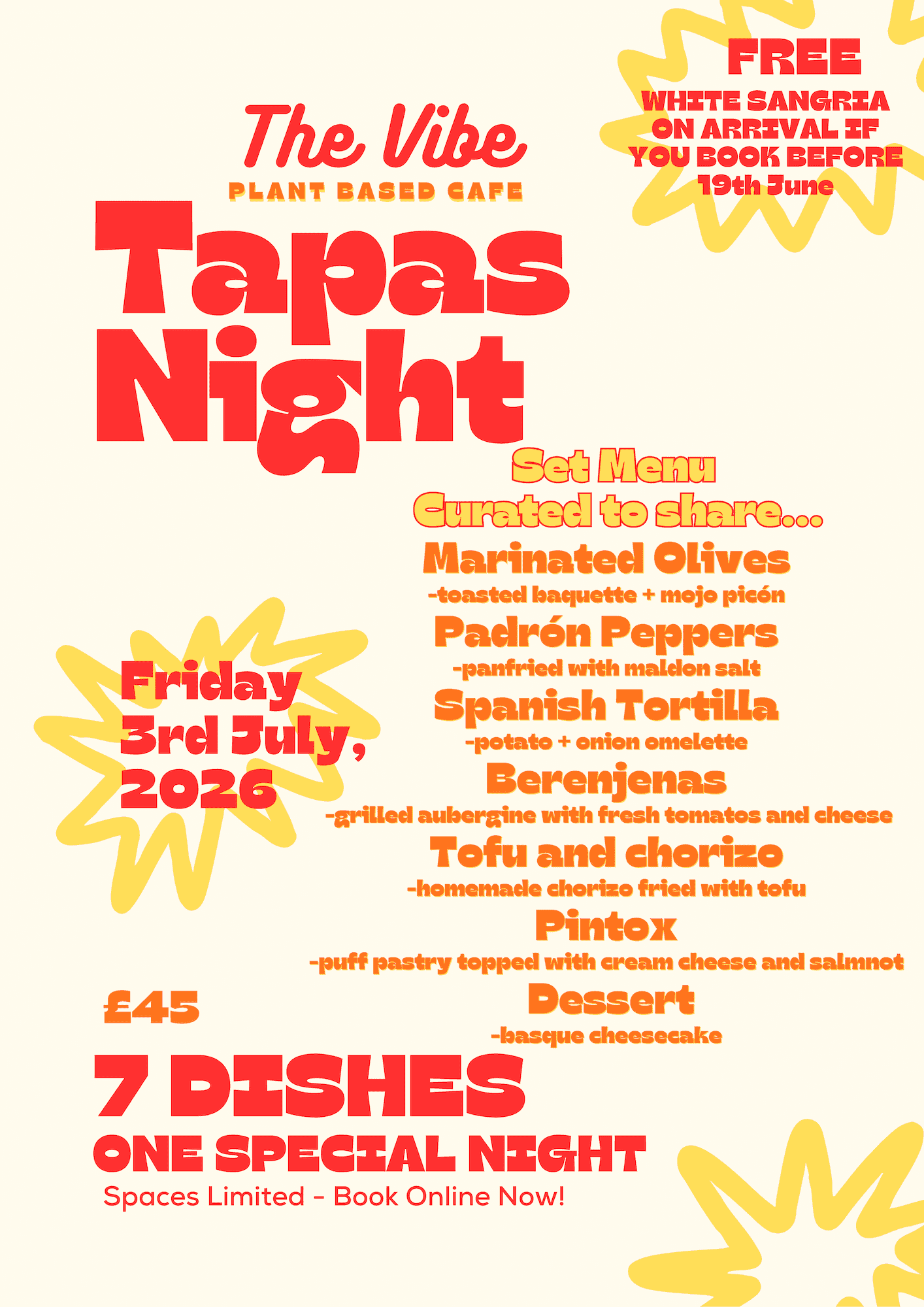 Tapas Night at The Vibe Cafe 🌿🍊 - Image 2