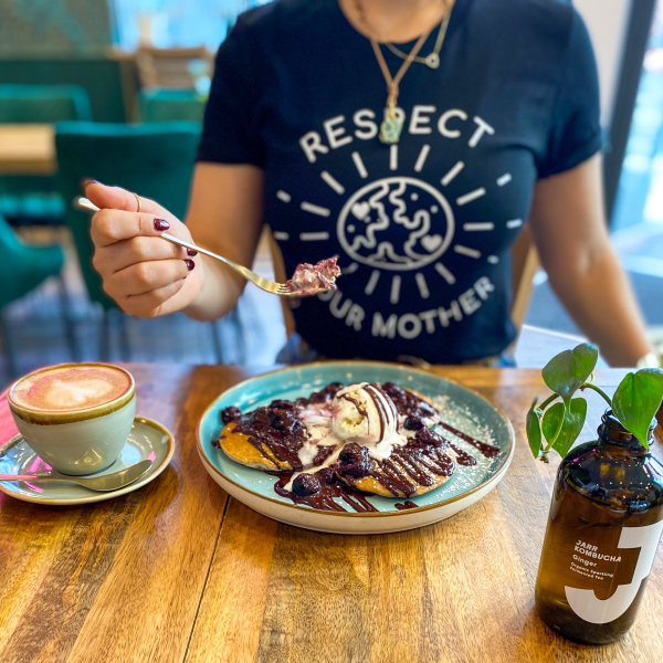 Respect Your Mother T-Shirt Vegan Pancakes Fairtrade Coffee