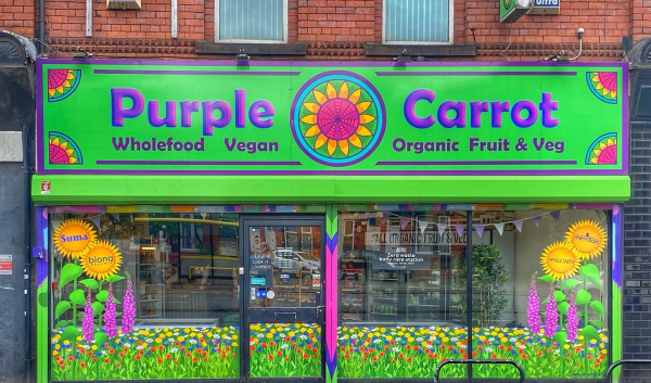 Purple Carrot Smithdown Road Store Front Local Vegan Organic Market