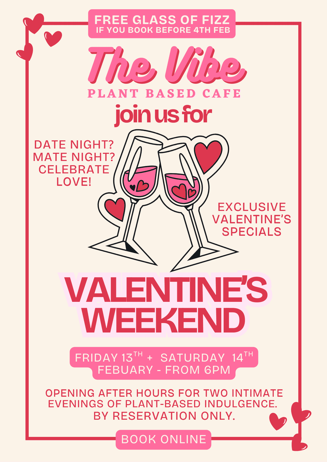 ❤️ Valentine’s Weekend at The Vibe Cafe