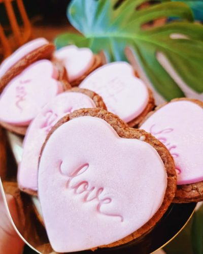 Valentines Day Cookie Plant Based Dessert Local Baker Liverpool